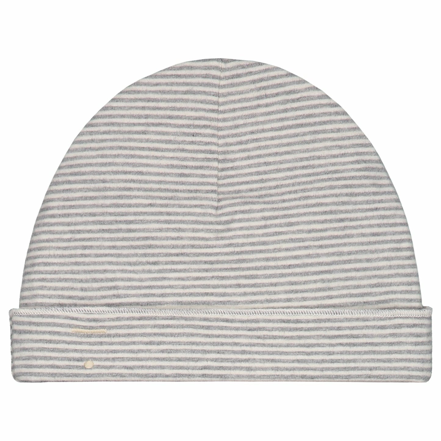 Baby Beanie - Grey Melange/Cream