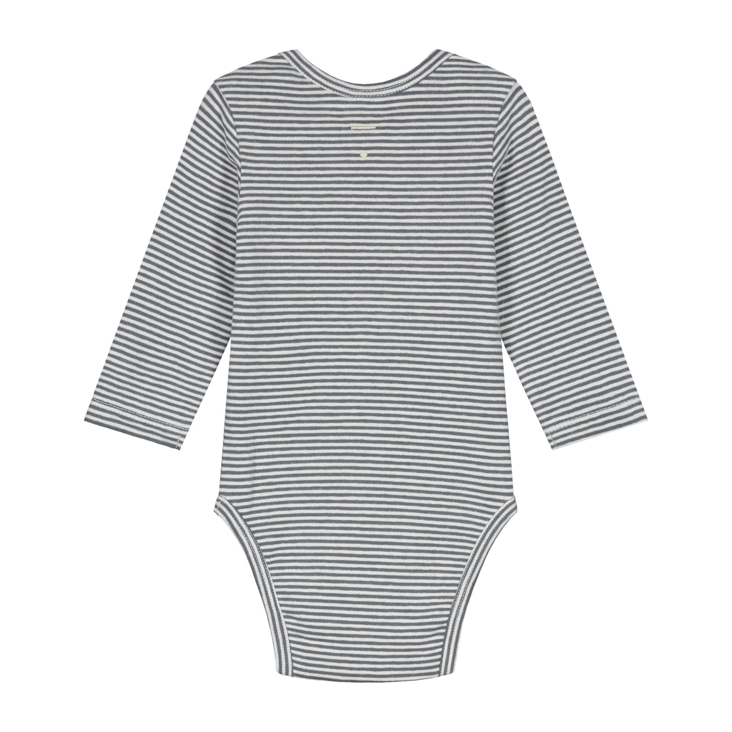 Baby L/S Onesie - Blue Grey/Cream