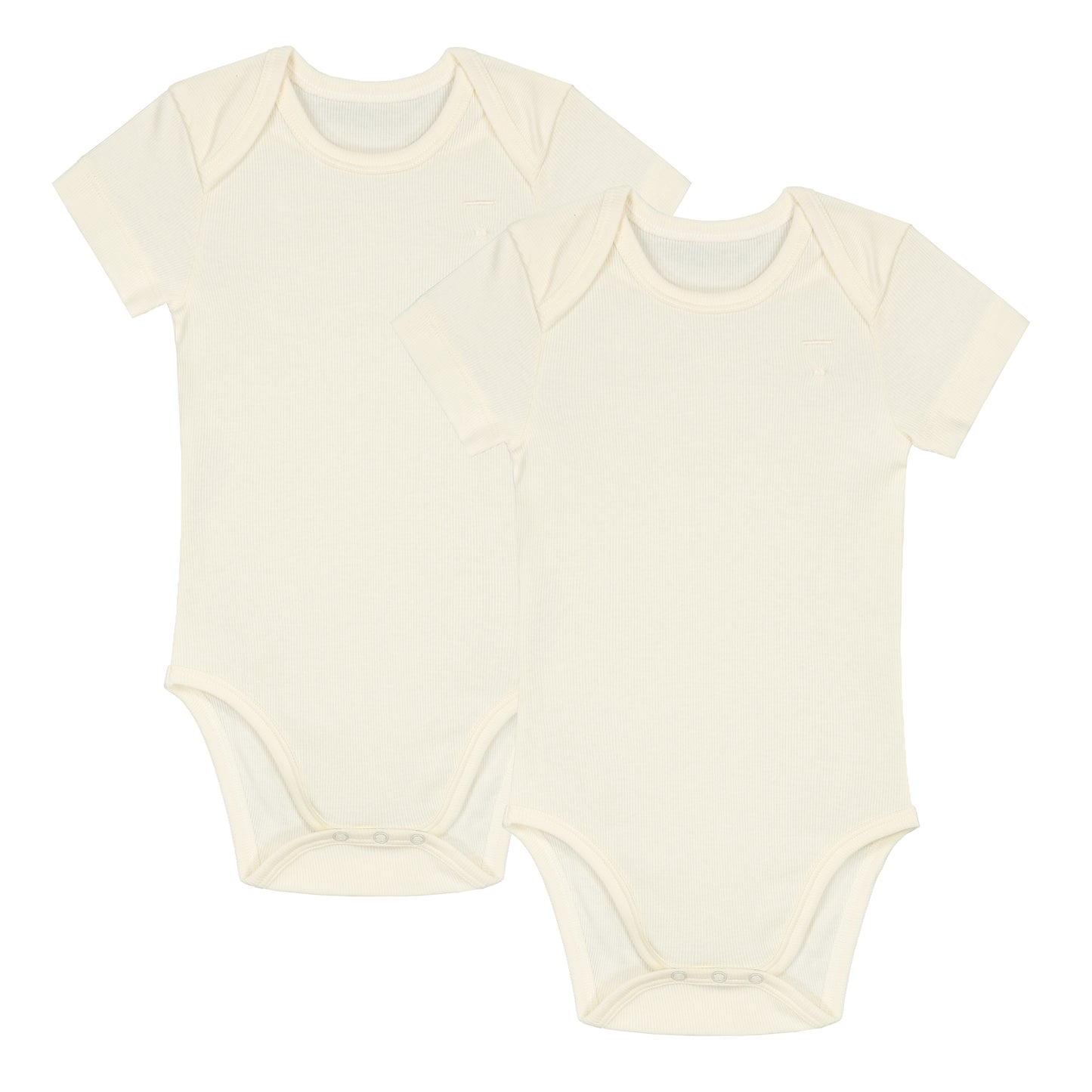 Baby S/S Onesie 2 Pack - Cream