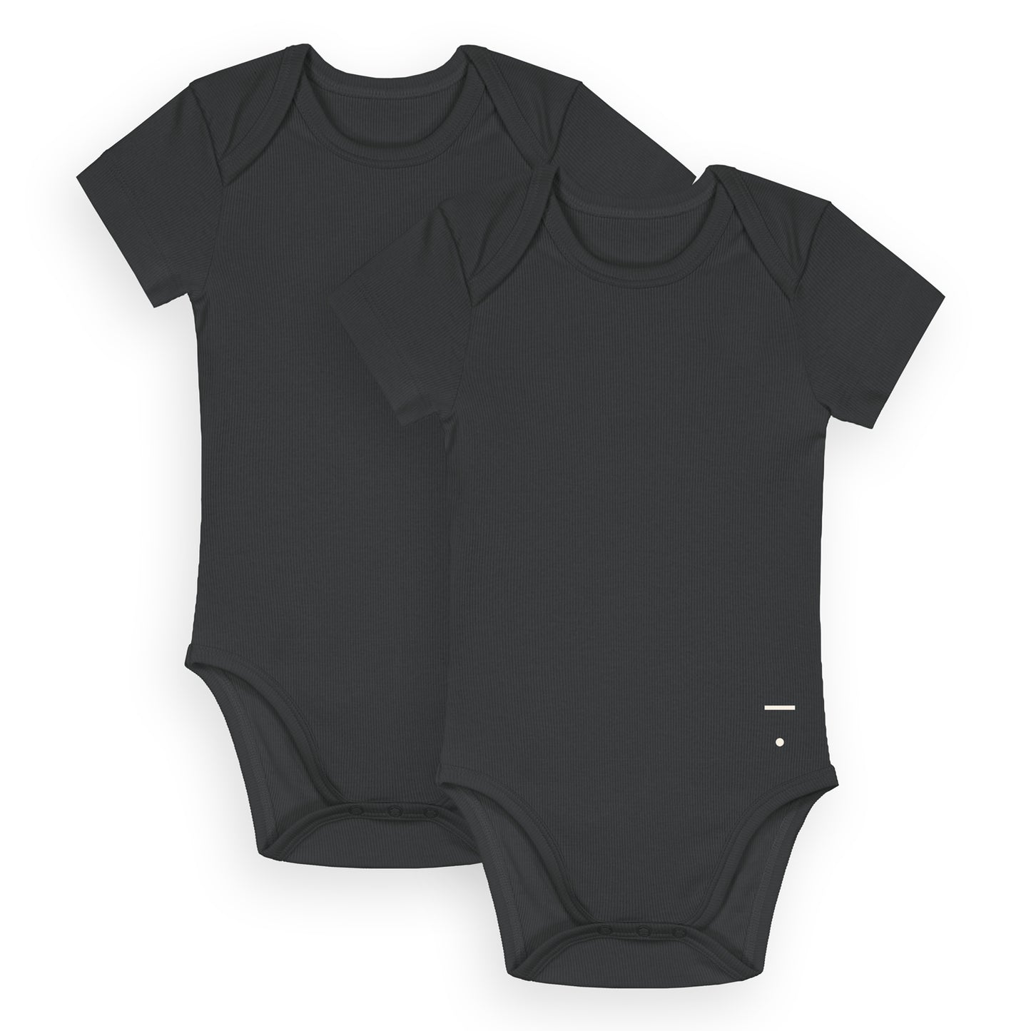 Baby S/S Onesie 2 Pack - Nearly Black