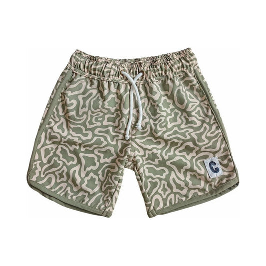 Quick Dry Beach Short - Butterflight Olive