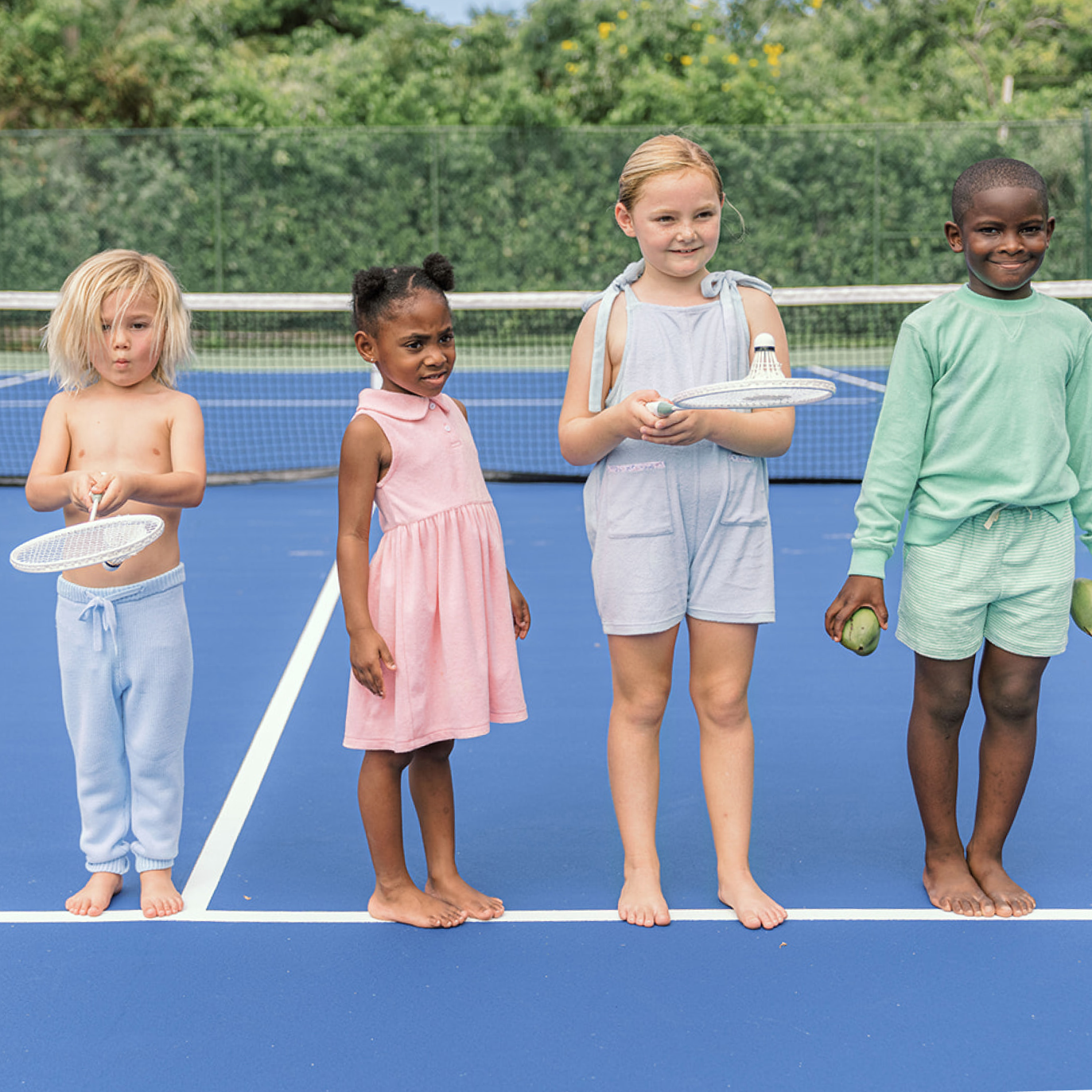 french terry tennis dress - conch pink