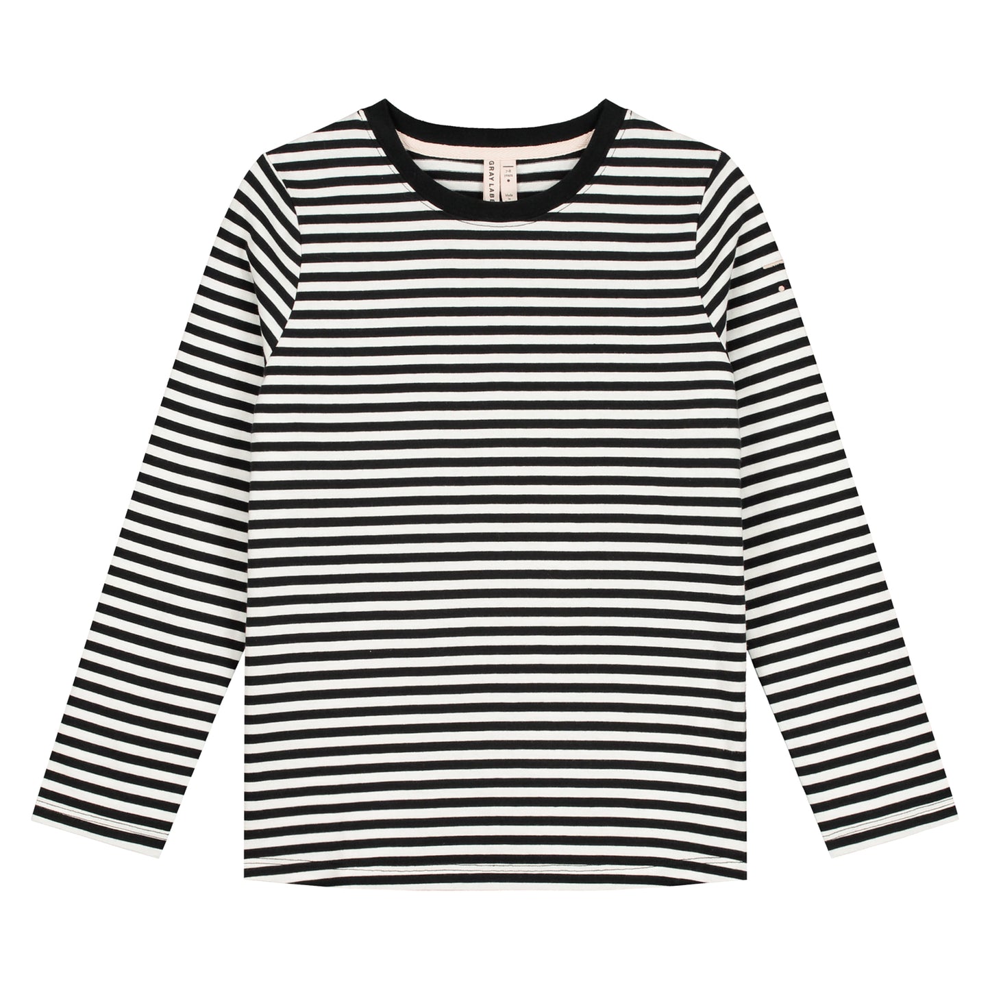 L/S Tee - Nearly Black/Off White
