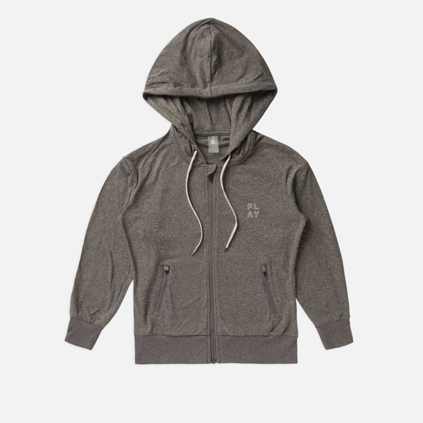 Zip-up Tech Hoodie | charcoal