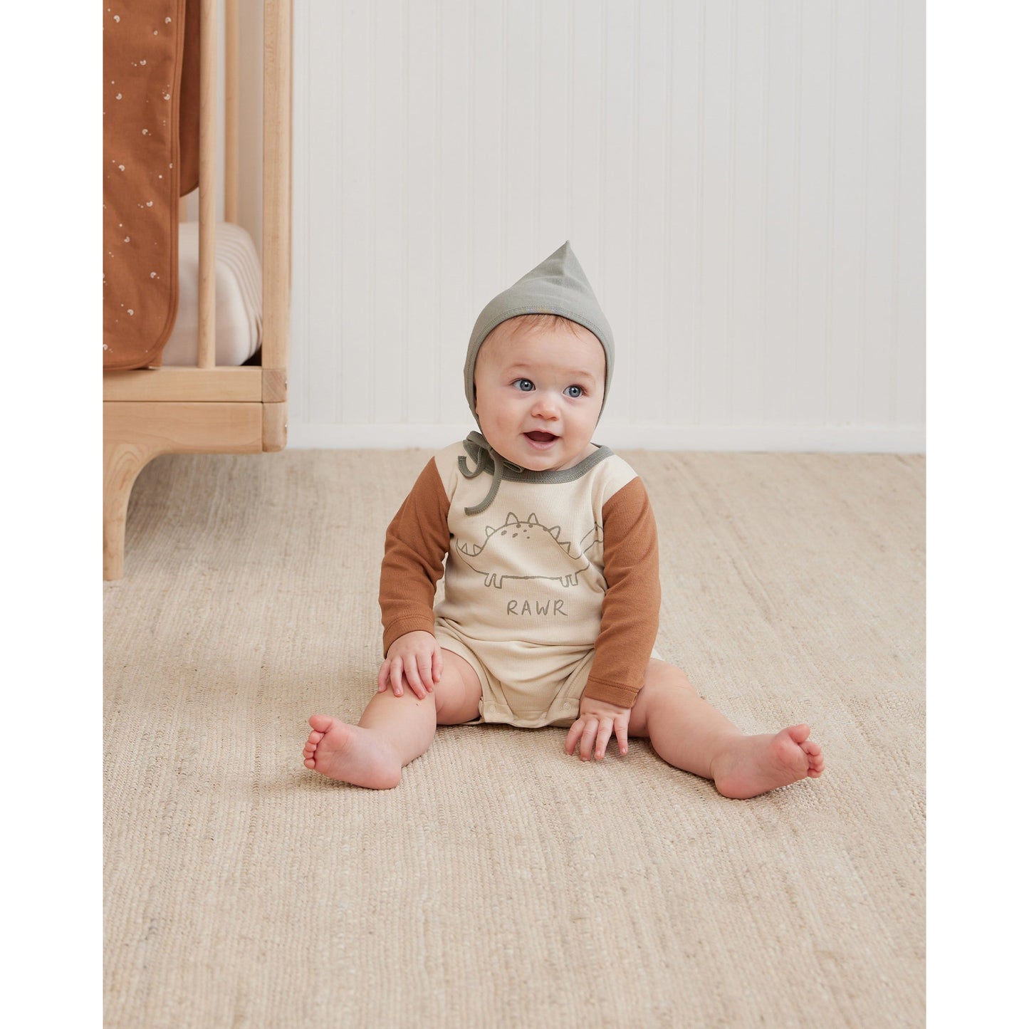 Long Sleeve Romper || Dino