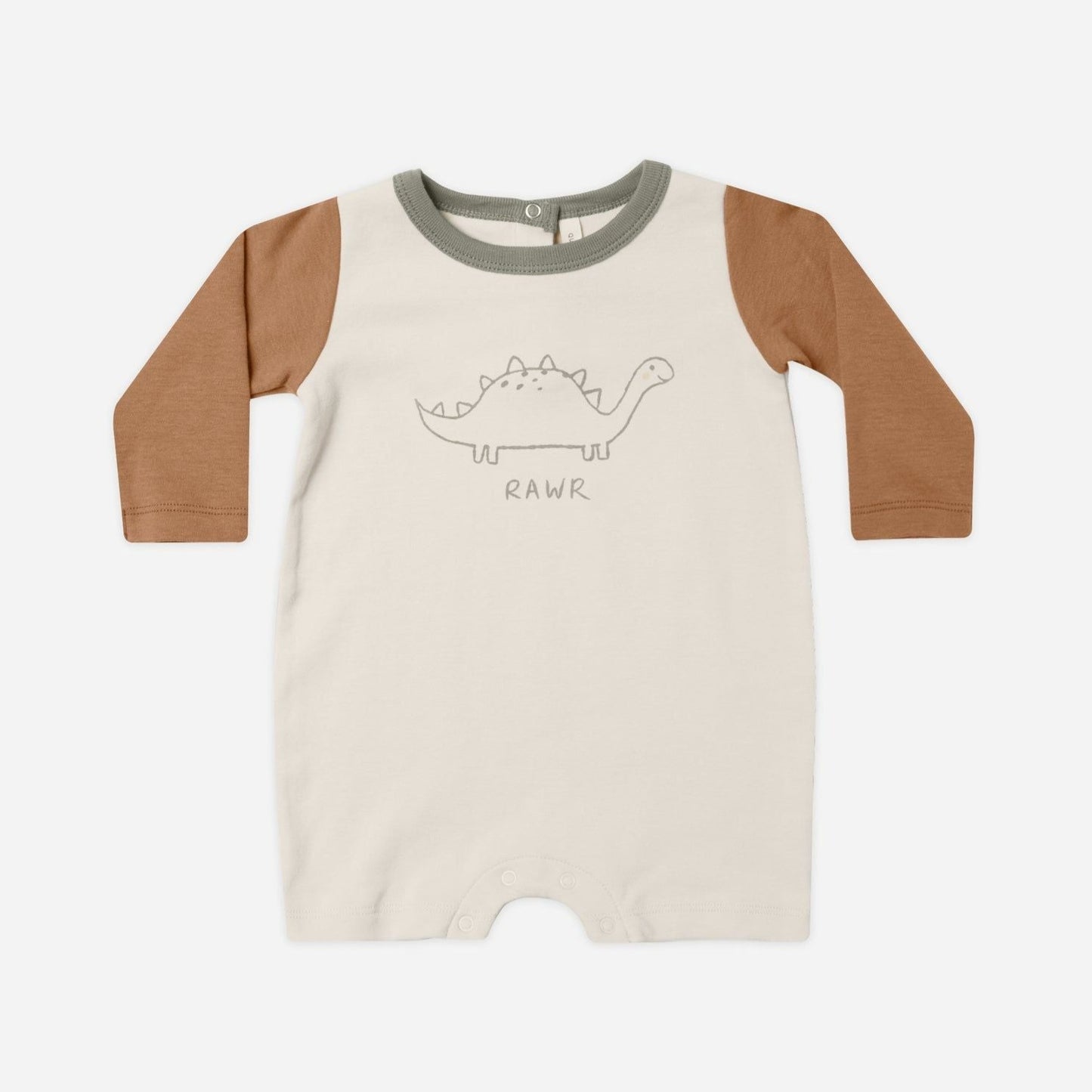 Long Sleeve Romper || Dino