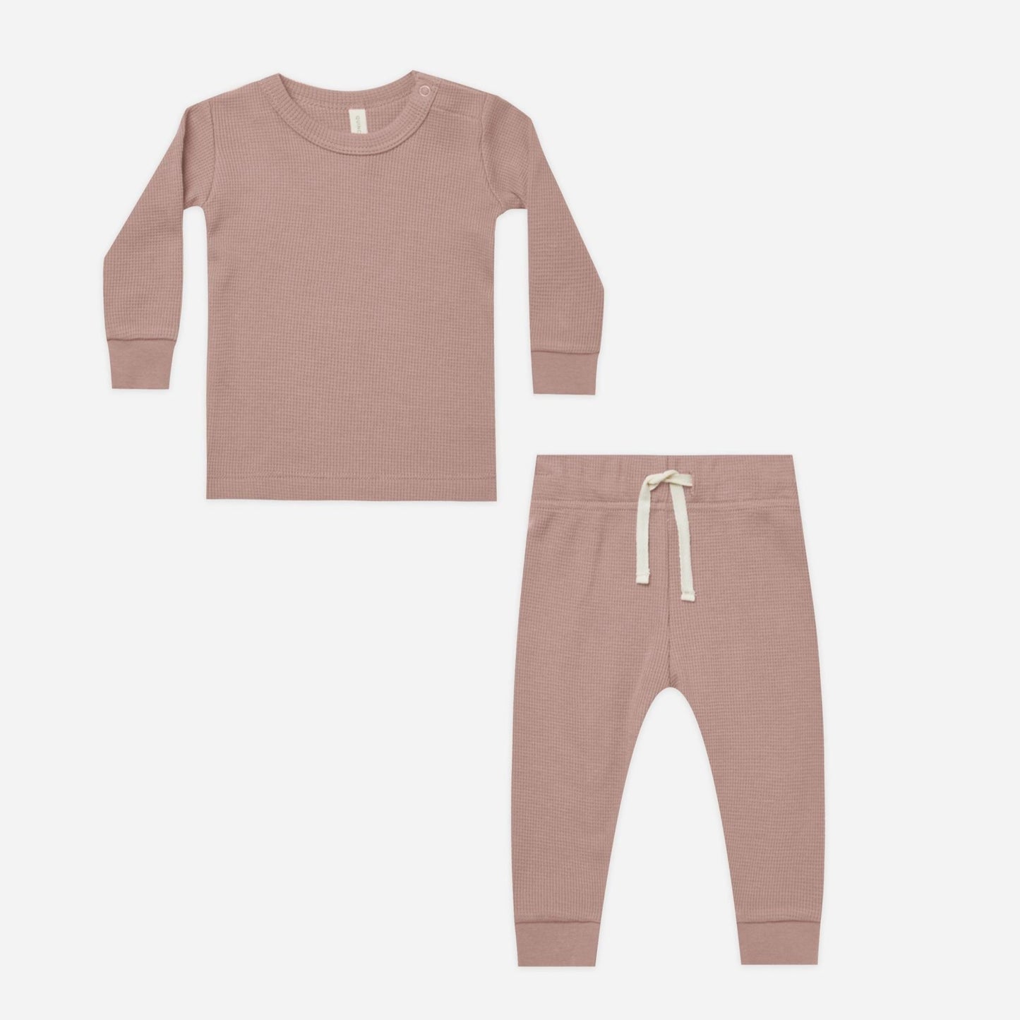Waffle Top + Pant Set || Mauve