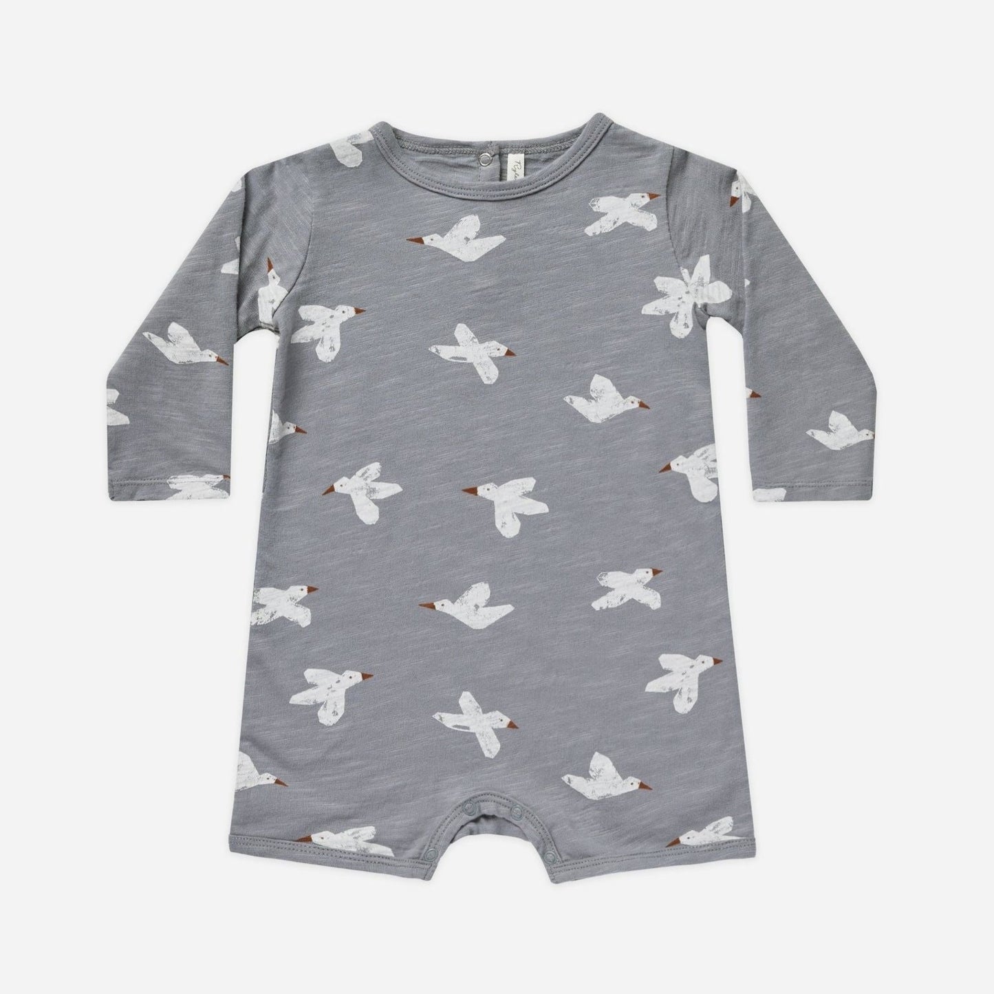 Long Sleeve Dash Romper || Birds