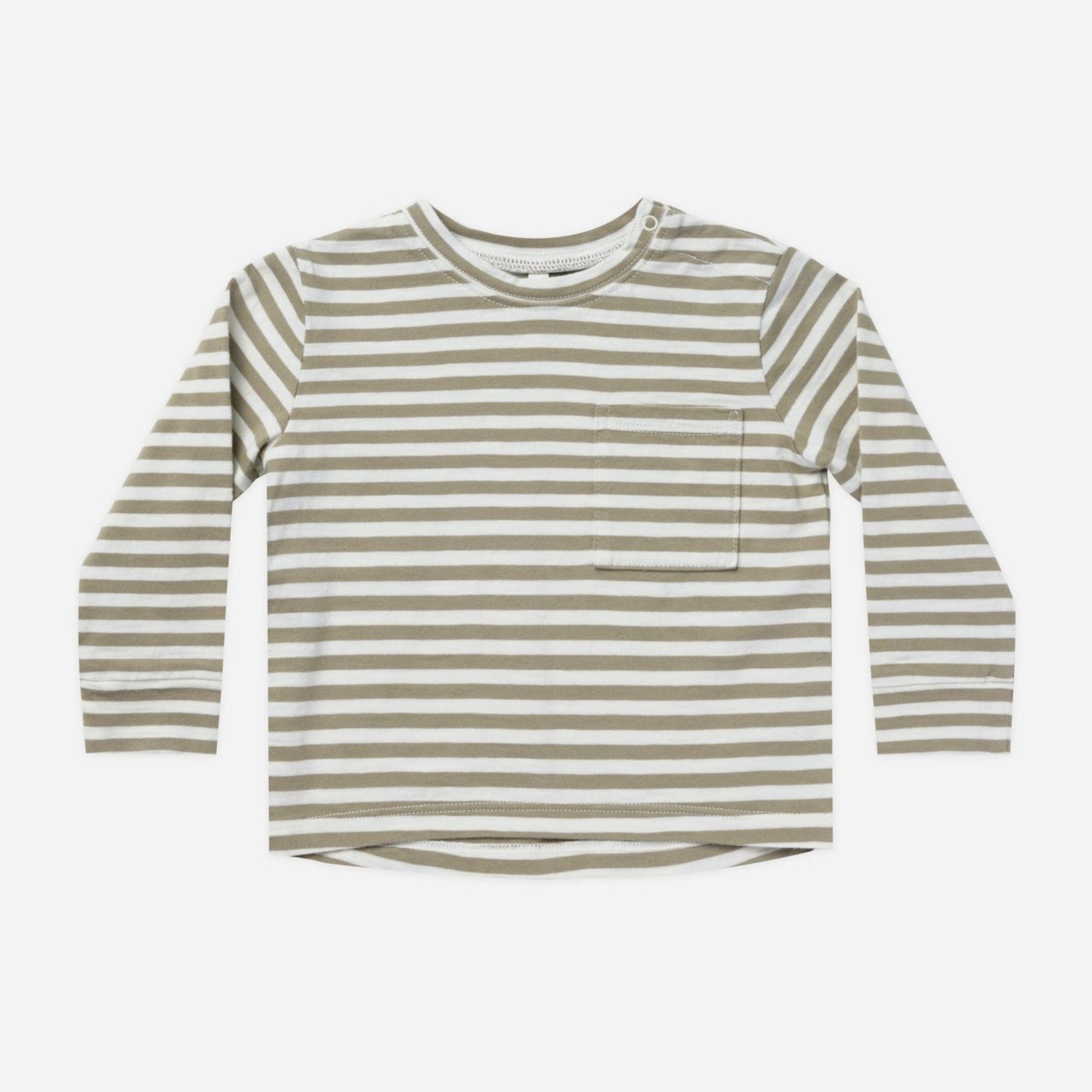 Long Sleeve Skater Tee || Fern Stripe