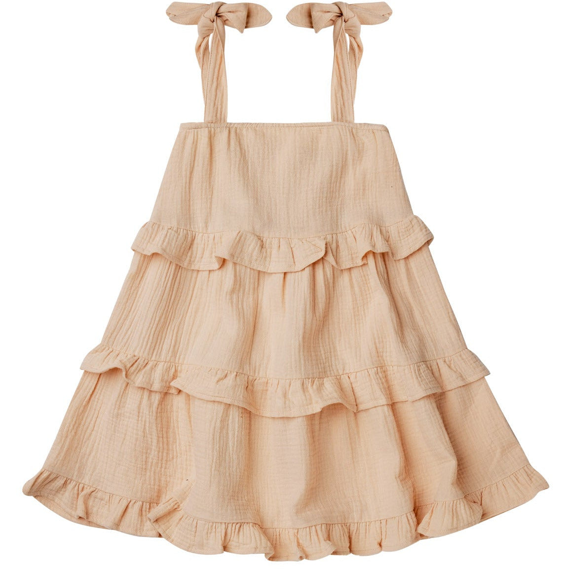 ruffled swing dress || shell