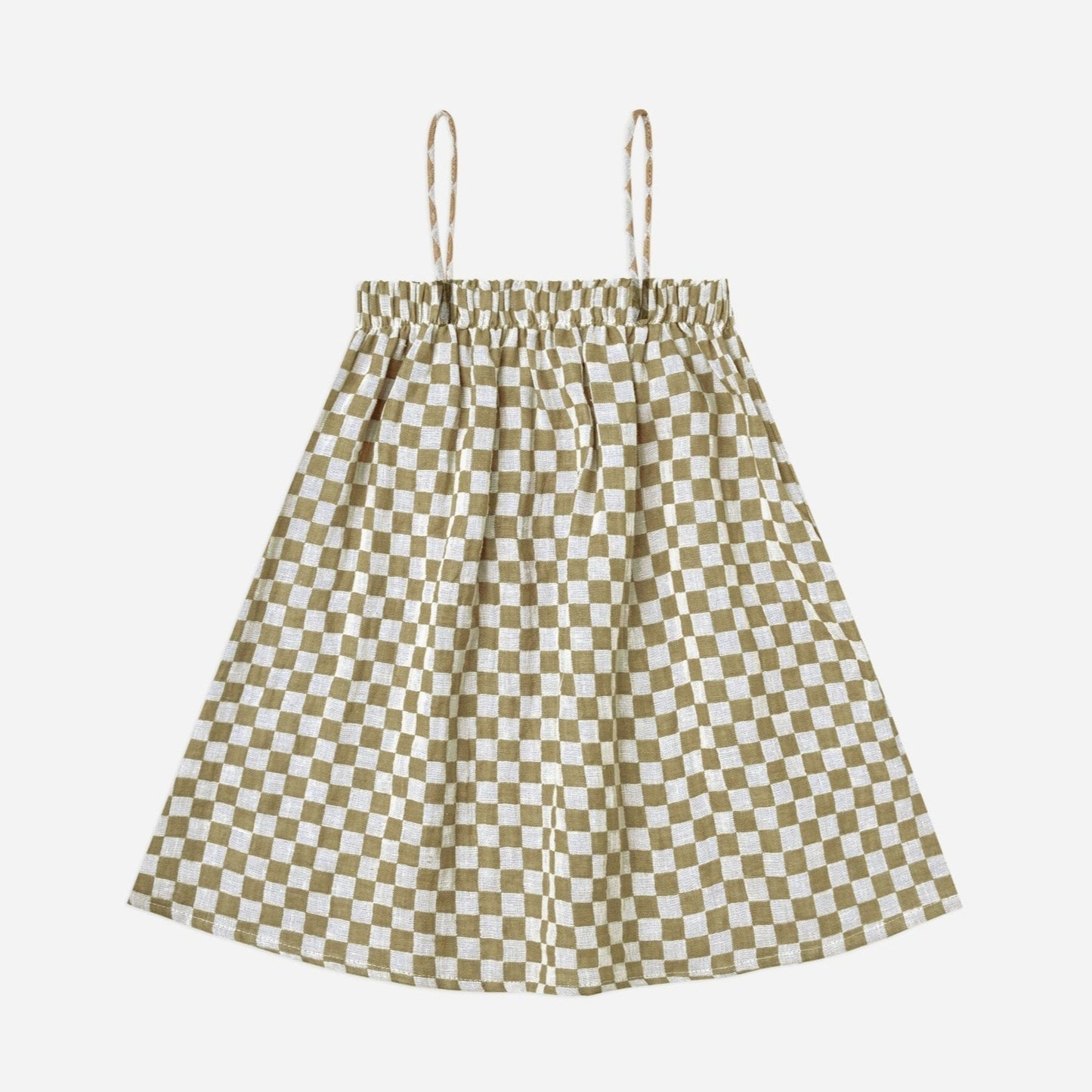 Sahara Mini Dress || Olive Check