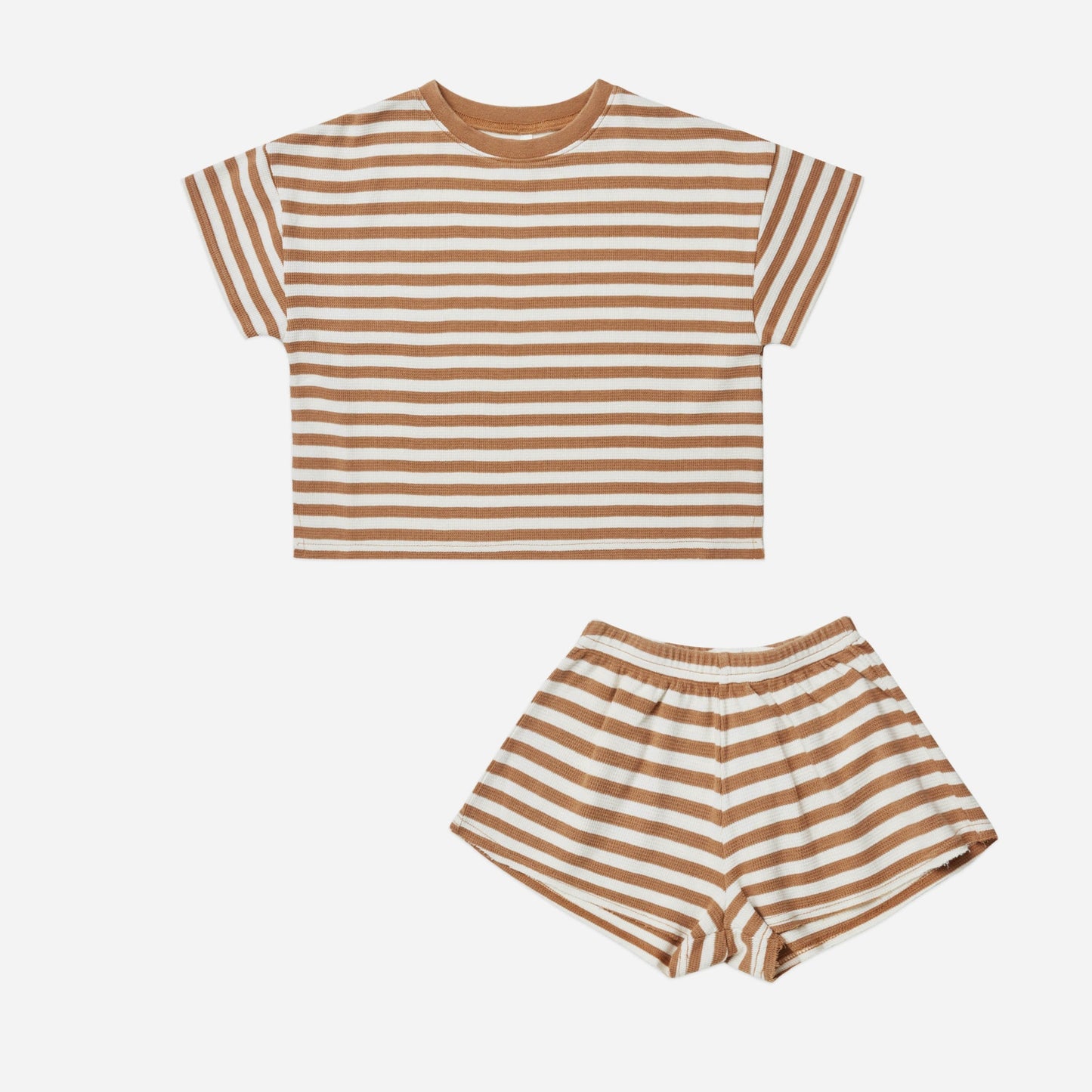Summer Waffle Set || Camel Stripe