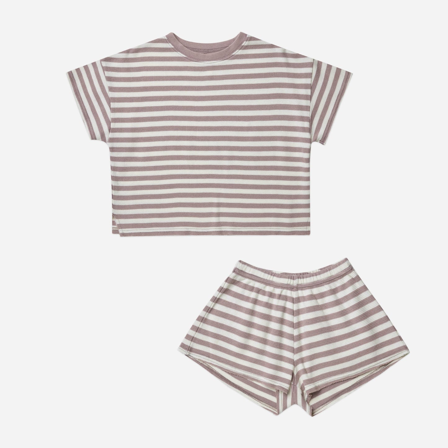 Summer Waffle Set || Purple Stripe