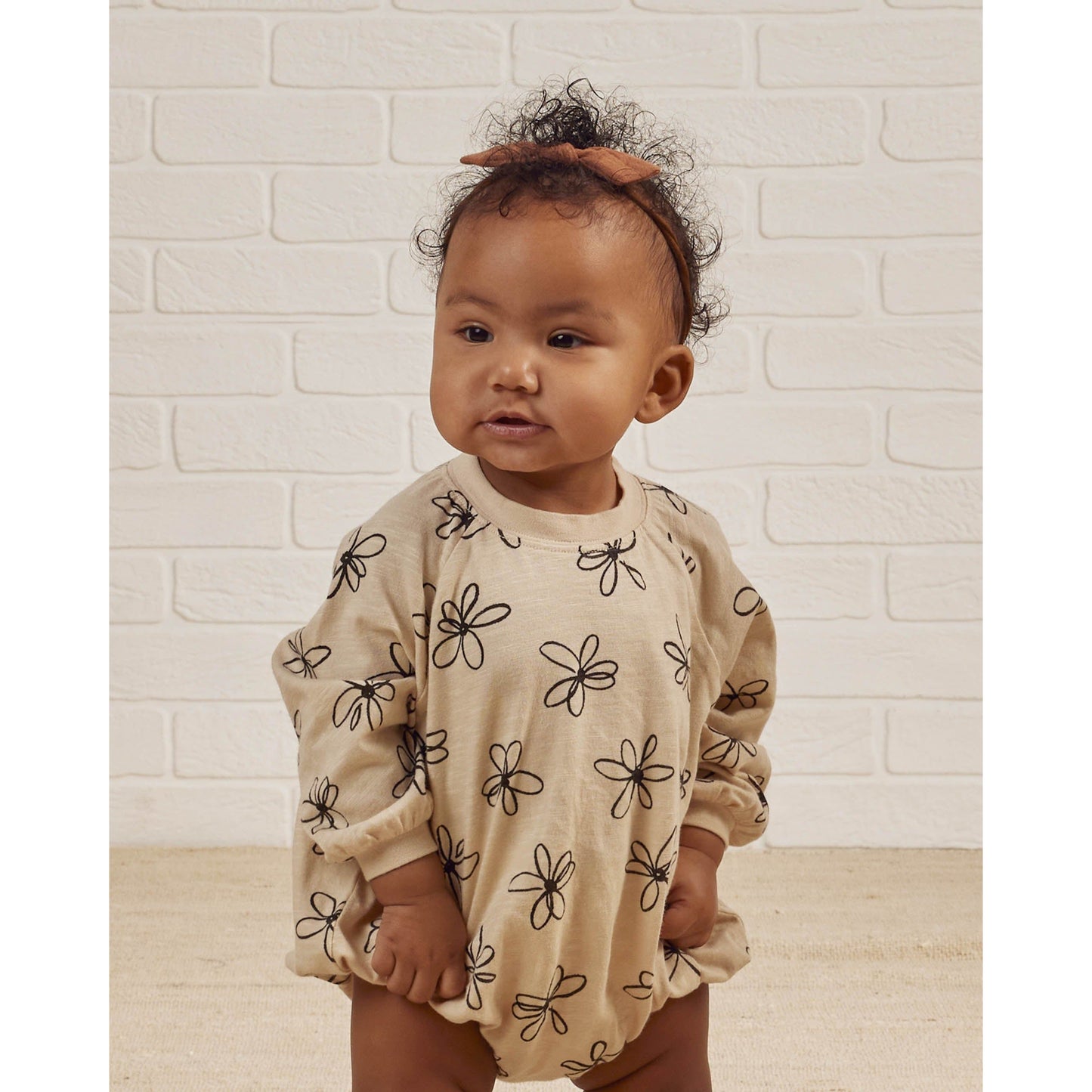 Crewneck Romper || Sketchy Fleur