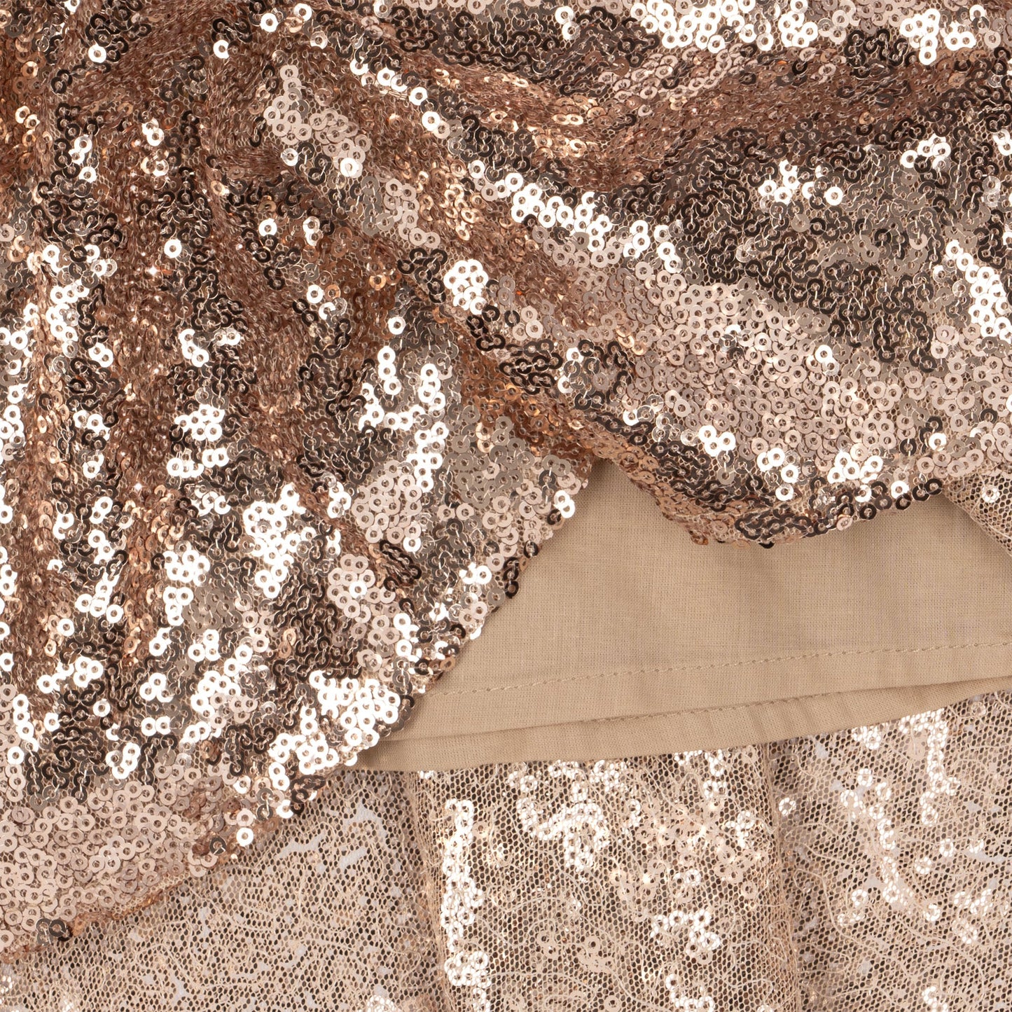 STARLA SEQUIN DRESS - GOLD BLUSH