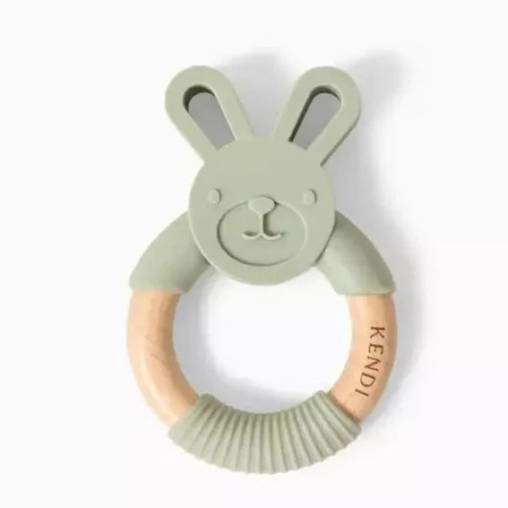 Baby Bunny Teether - Sage