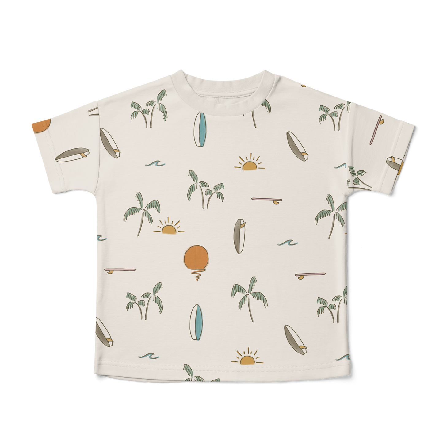 Viscose Bamboo + Organic Cotton T-shirt - Surf's Up