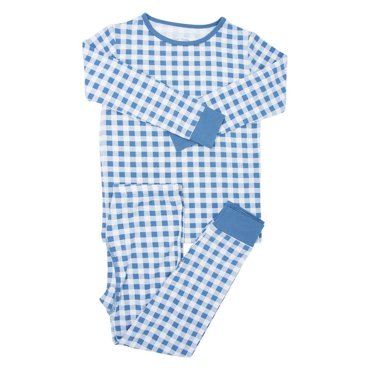 Big Kid Pajama - Blue Gingham