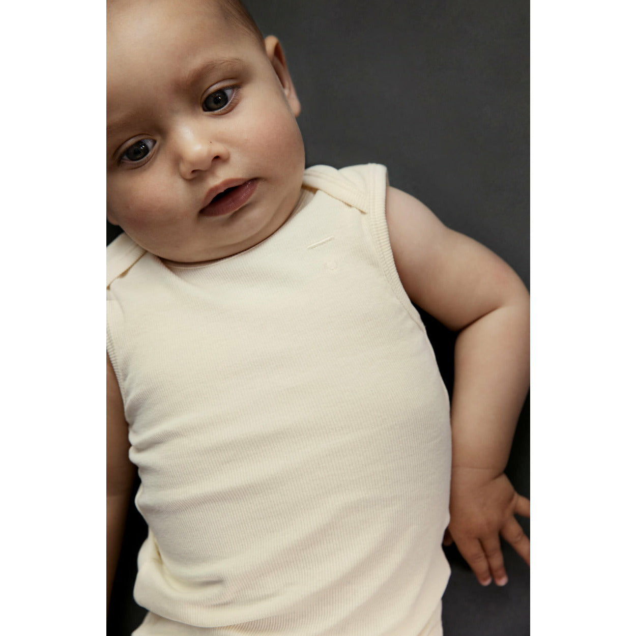 Baby Sleeveless Onesie 2 Pack - Cream