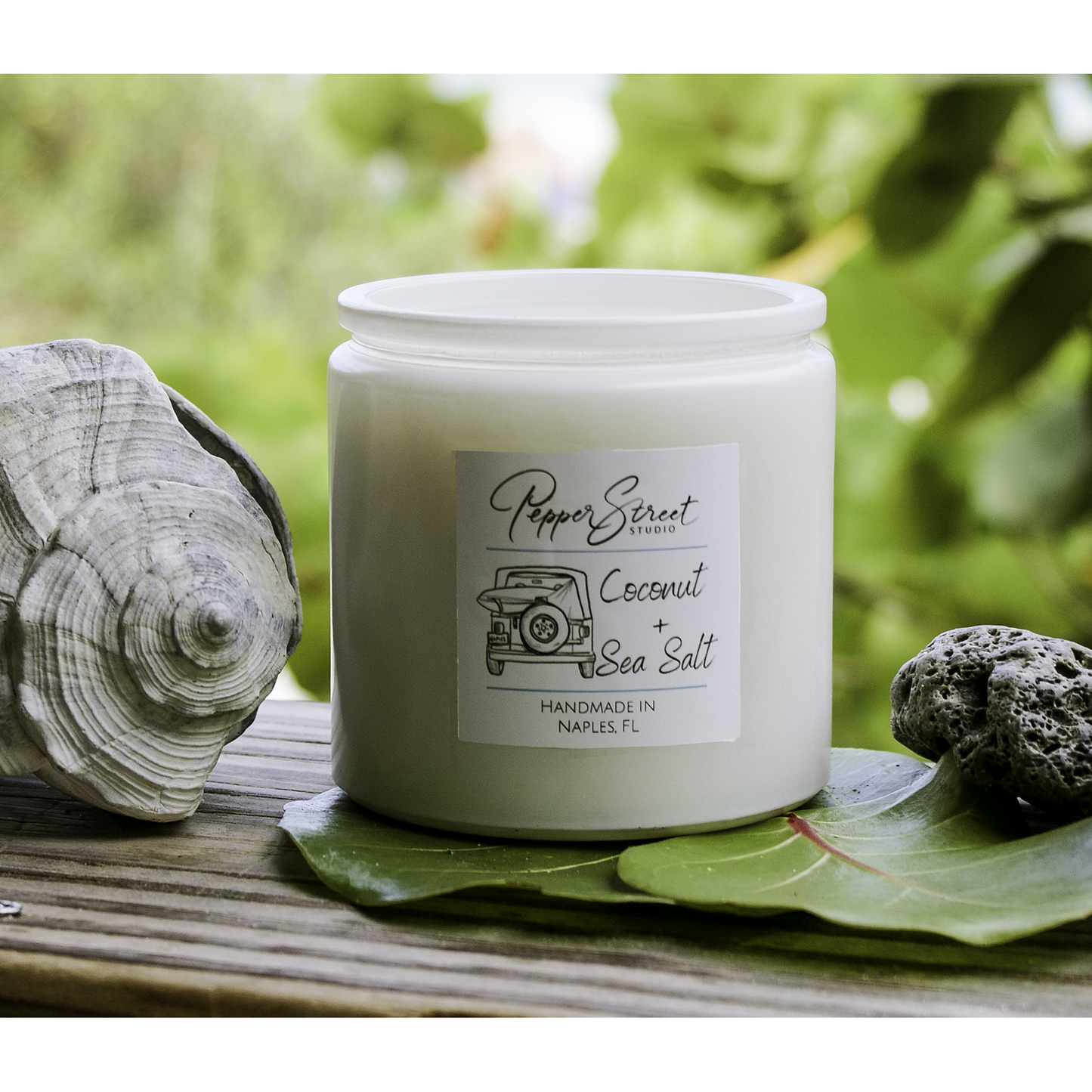 Coconut + Sea Salt - 13 oz Soy Candle