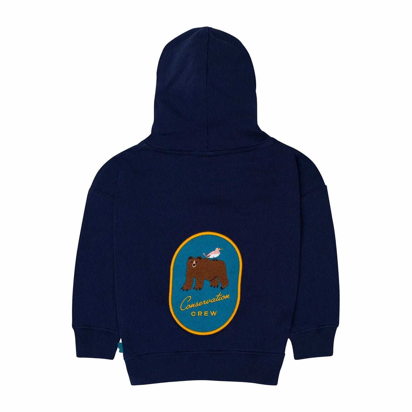 Conversation Crew Patch Hoodie - Navy