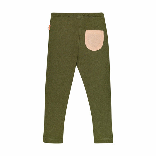 Patch Pocket Leggings - Olive