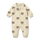 Beary Cute Organic Knitted Jacquard Growsuit