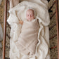 Bleu La La - NEW! 100% Luxury Organic Cotton Ribbed Baby Swaddle Blanket: Bubblegum