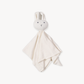 Bunny -Organic Baby Lovey Security Knit Blanket Cuddle Cloth: Ivory