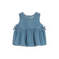 Lana Chambray Ruffle and Bow Tank: Chambray