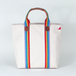 Society Canvas Leather Tote Bag: Rainbow