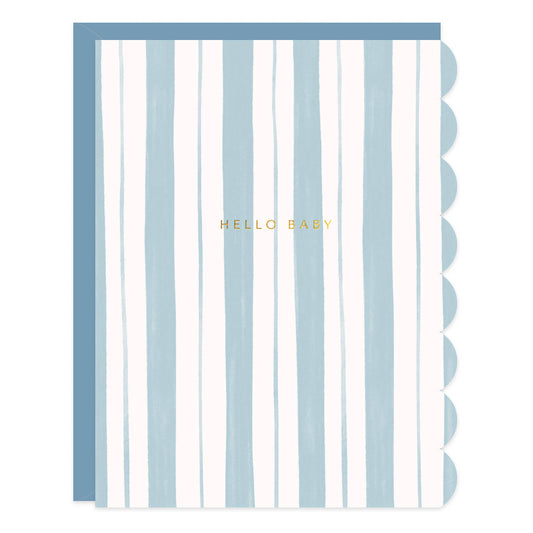 Baby Stripes Blue Card