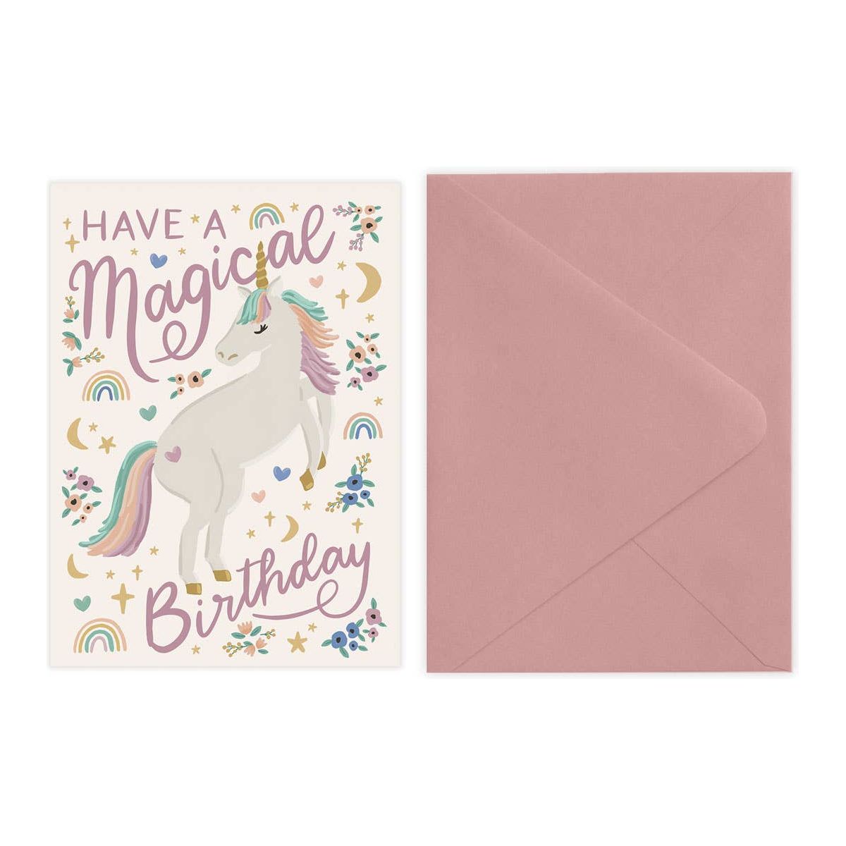 Unicorn - Birthday Card