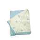 Stars Reversible Sweater Knit Baby Blankets Organic Cotton: Grey Heather