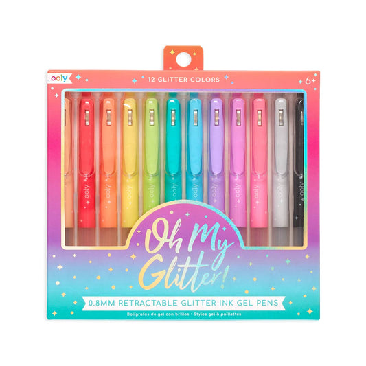 OOLY - Oh My Glitter!: Retractable Glitter Ink Gel Pens