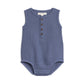 Organic Baby Bowie Muslin Bubble Romper - Marino
