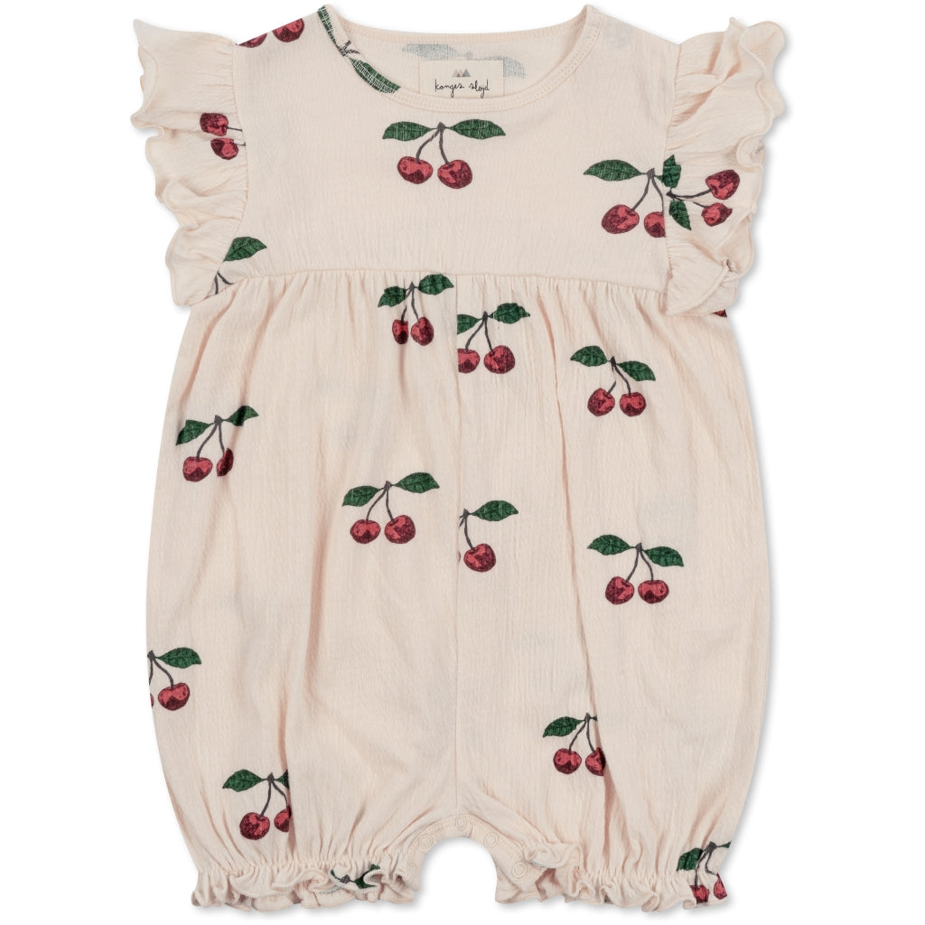 Chleo Frill Romper - Cerise