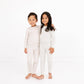 Oatmeal Stripe Bamboo Kids Pajama Set