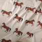Horse - Organic Cotton Jacquard Sweater Knit Baby Blanket