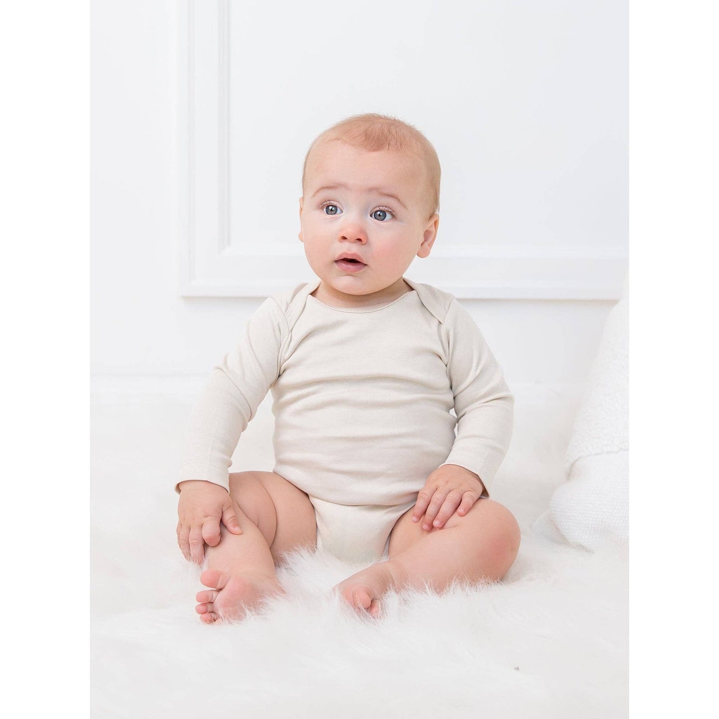Classic Long Sleeve Bodysuit: White