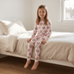 Big Kid Pajama Set - Holiday Wreath Stripe