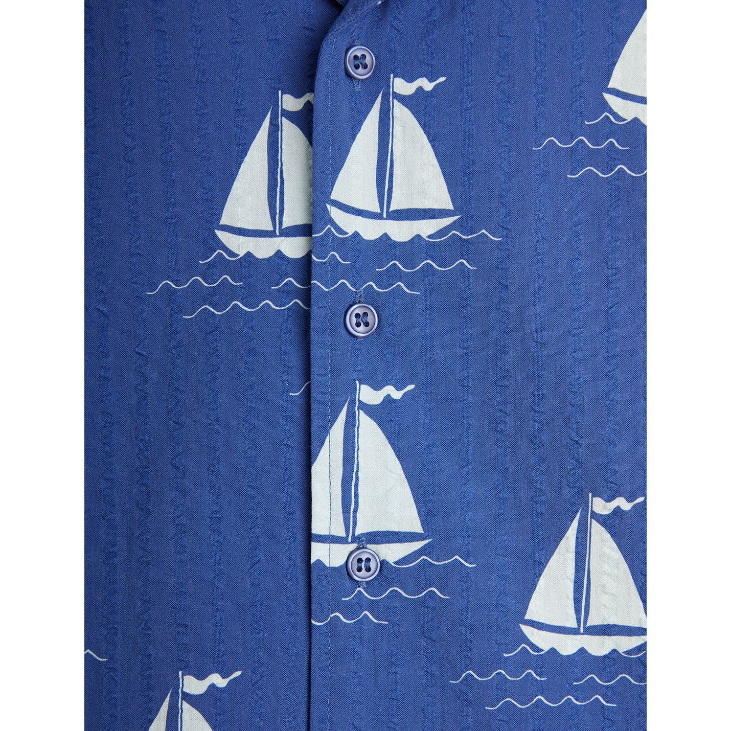 sailing boats woven shirt