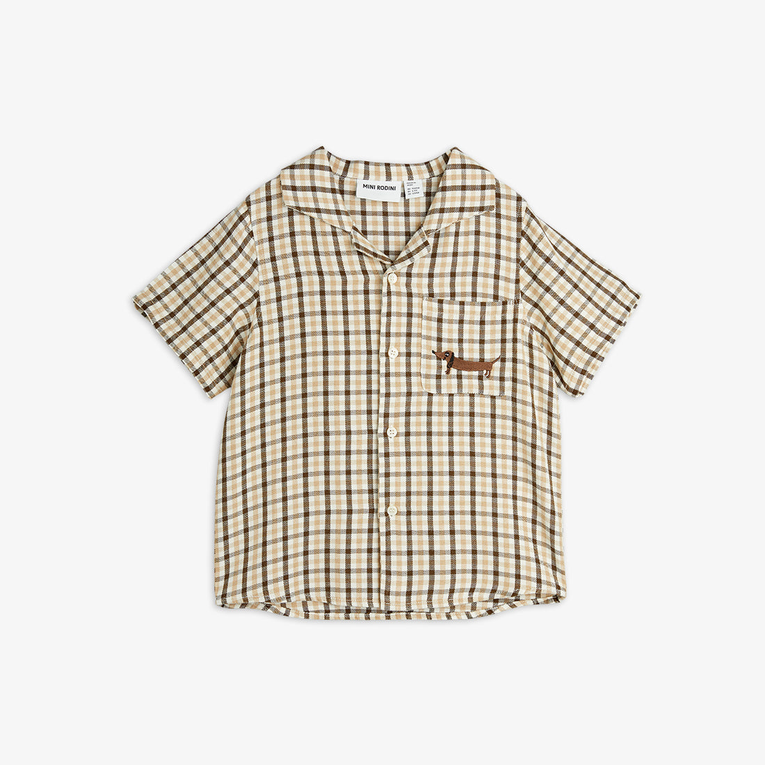 gingham woven shirt