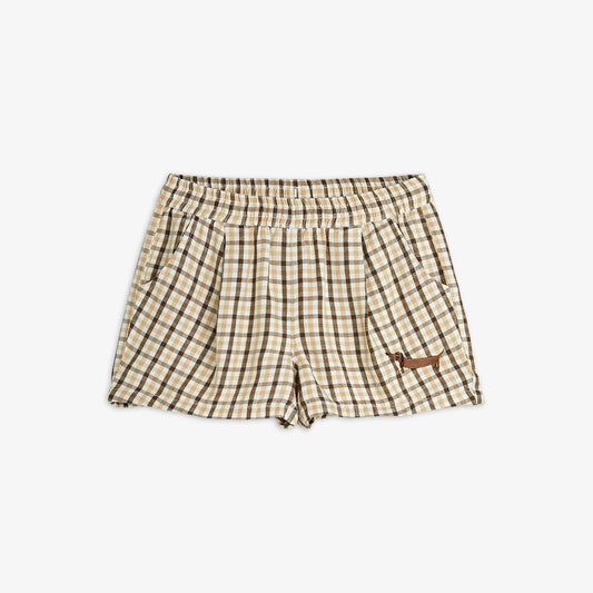 gingham woven shorts