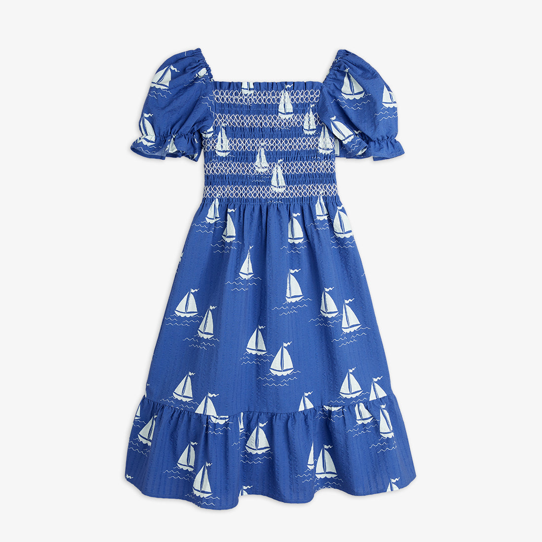 sailing boats woven dress