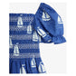 sailing boats woven dress