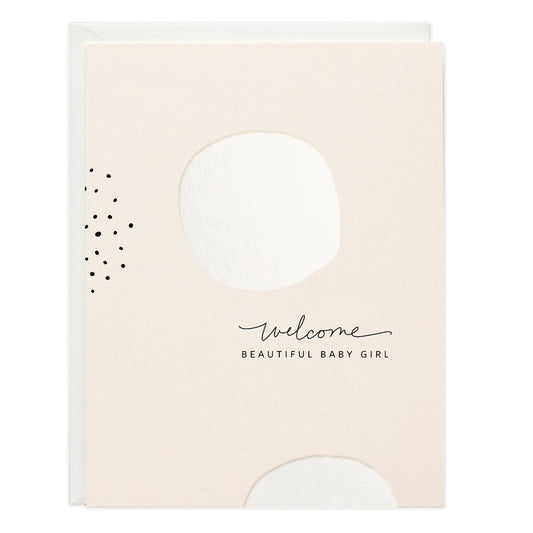 Welcome Baby Girl Card