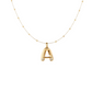 Bubble Diamond Initial Necklace - Small