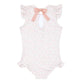 girls antique floral ruffle cap sleeve one piece