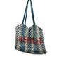 St Jean Jute Beach Tote "Beach": Blue / OS